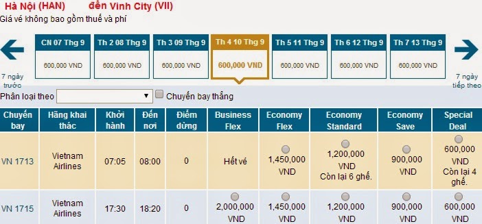 vé máy bay Hà Tĩnh