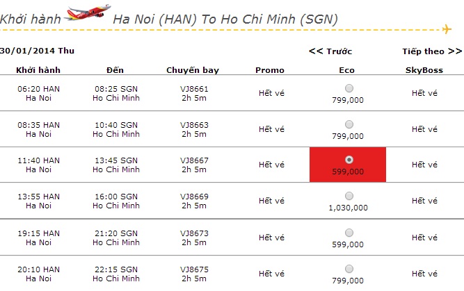 Đại lý vé máy bay Vietjet Air ở tại Cà Mau